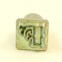 12mm Decorative Letter F Embossing Stamp